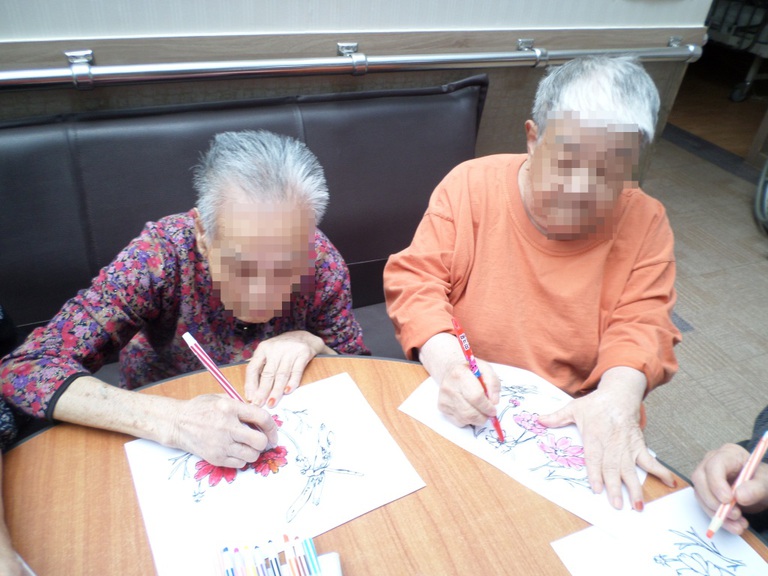 코스모스 색칠하기