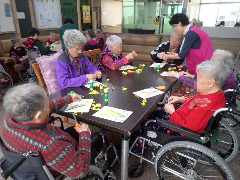 개나리꽃 만들기