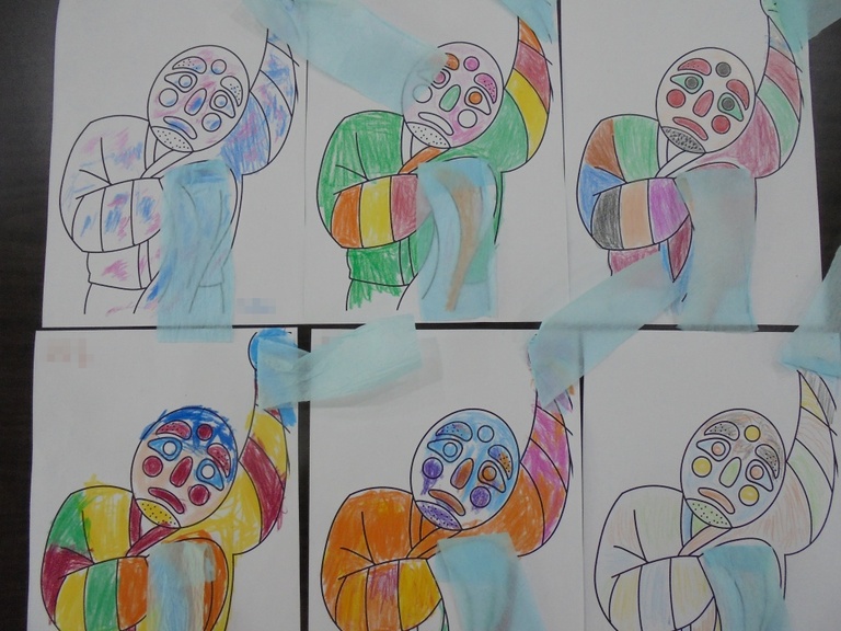 탈춤 한삼 만들기